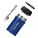 Термос для їжі Rockland Meteor Blue 500ml нержавіюча сталь складна ложка низький BPA компактний дизайн