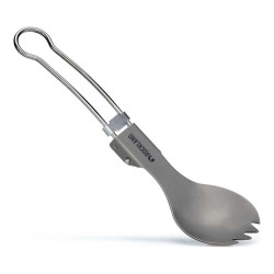 Ложка складна титанова Rockland Airy Spork вага 18 г розміри 16 х 4 см з чохлом для зручного транспортування Ложка складна титанова Rockland Airy Spork вага 18 г розміри 16 х 4 см з чохлом для зручного транспортування