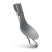 Ложка складна титанова Rockland Airy Spork вага 18 г розміри 16 х 4 см з чохлом для зручного транспортування