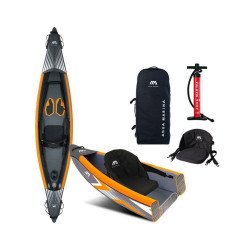Надувний каяк Aqua Marina TOMAHAWK AIR-K 375 довжина 376 см ширина 71 см вага 16.6 кг вантажопідйомність 128 кг Надувний каяк Aqua Marina TOMAHAWK AIR-K 375 довжина 376 см ширина 71 см вага 16.6 кг вантажопідйомність 128 кг