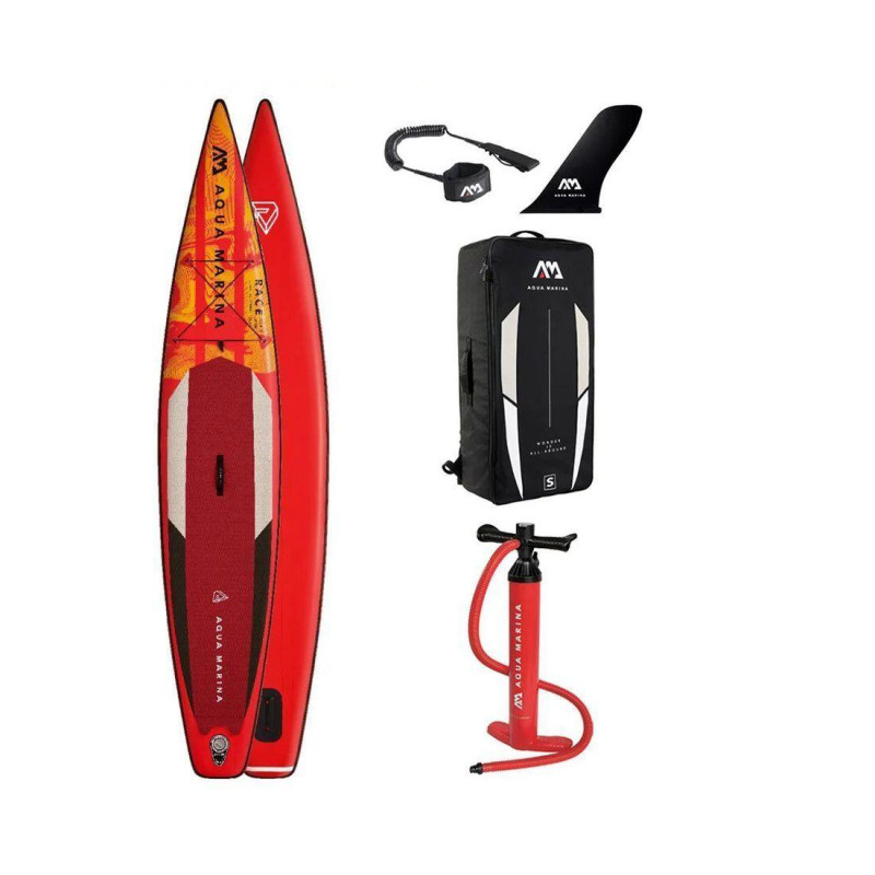 Надувна SUP дошка Aqua Marina Race 14′0″ вага 12.02 кг максимальне навантаження 160 кг об'єм 360 л
