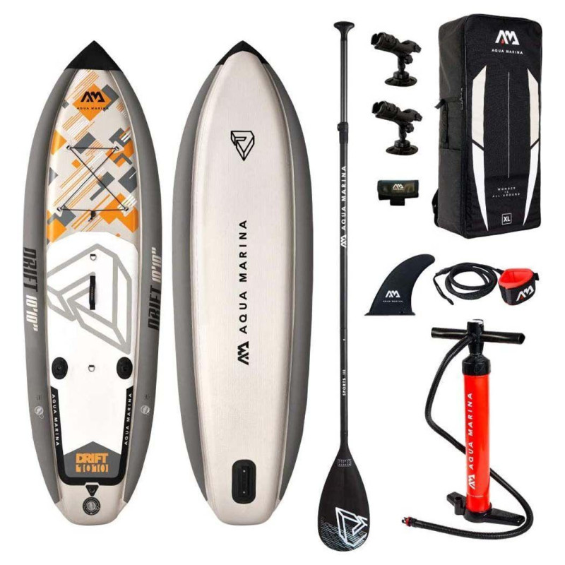 Надувна SUP дошка Aqua Marina Drift 10′10″ для рибалки максимальне навантаження 130 кг вага 11.11 кг