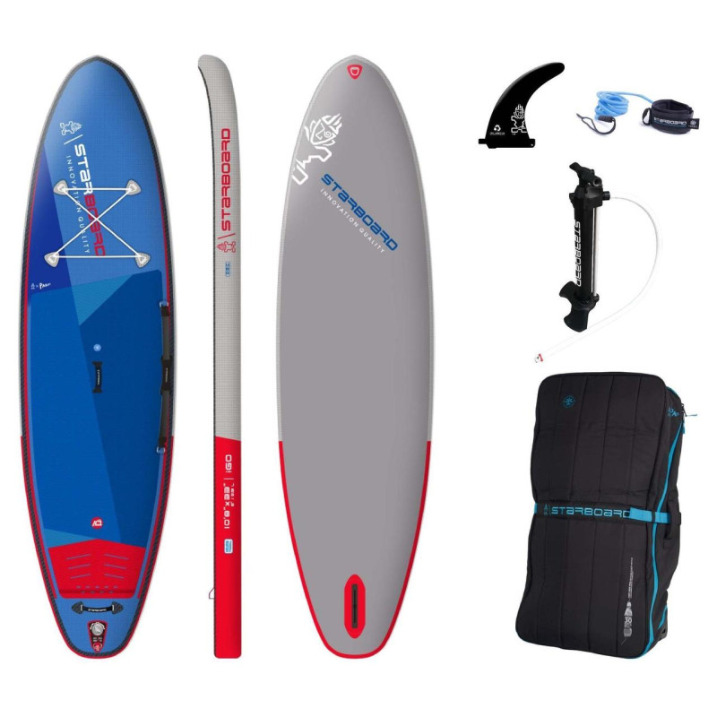 Надувна SUP дошка Starboard Inflatable iGO Deluxe SC 10’8” 9 кг для навантаження 45-120 кг об'єм 331 л