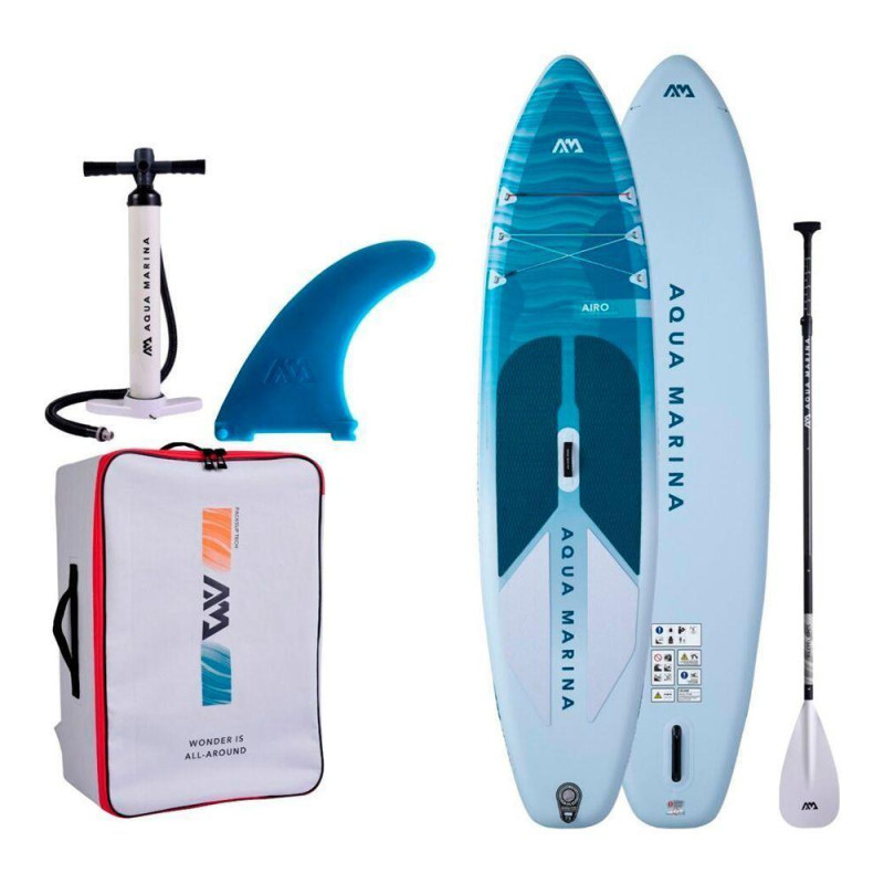 Надувна SUP дошка Aqua Marina Airo SUP 11′0″ вага 6.8 кг об'єм 350 л для стабільного катання на воді