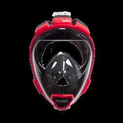 Маска Ocean Reef Aria QR Full Face red/black S/M не запотіває дихання носом комфортна для сноркелінгу Маска Ocean Reef Aria QR Full Face red/black S/M не запотіває дихання носом комфортна для сноркелінгу