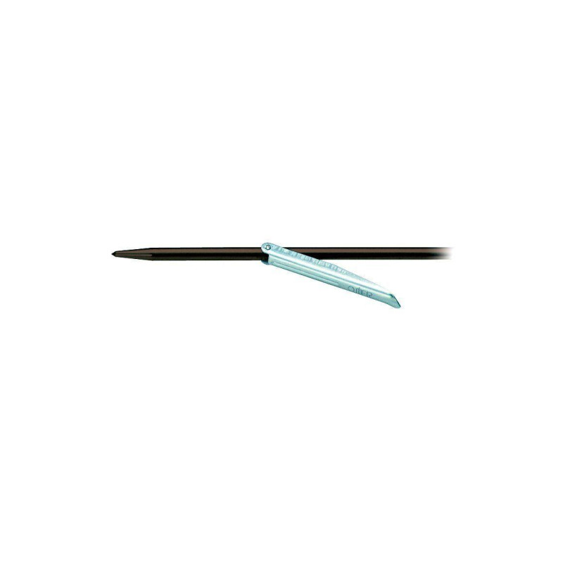 Гарпун Omer 6.5 mm х 115 cm с острим наконечником и флажком 74 mm для арбалета 75 см