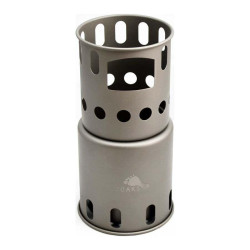 Дров'яна піч TOAKS Titanium Backpacking Wood Burning Stove Small легка вага 151 г компактні розміри 9.4 x 18.3 см Дров'яна піч TOAKS Titanium Backpacking Wood Burning Stove Small легка вага 151 г компактні розміри 9.4 x 18.3 см