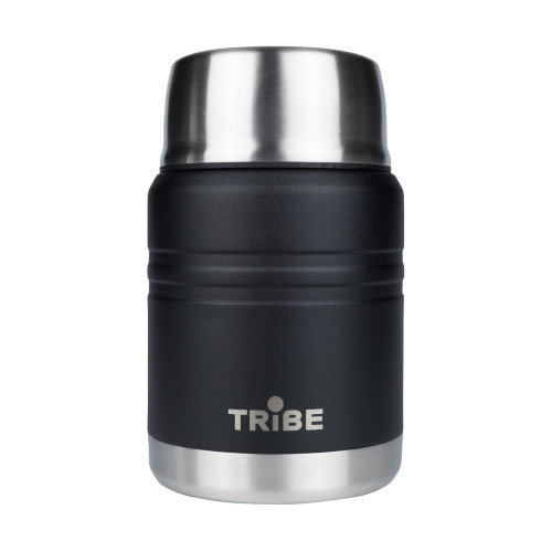Термос Tribe Food Jar 0.45 л T-DE-0022 чорний стильний дизайн для гарячих та холодних страв