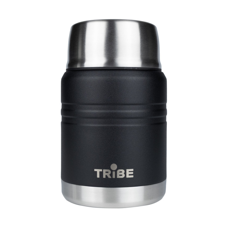 Термос Tribe Food Jar 0.45 л T-DE-0022 чорний стильний дизайн для гарячих та холодних страв