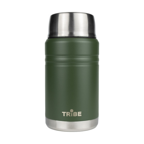 Термос Tribe Food Jar 0.7 л T-DE-0023 оливковий стильний цвет с ефективної изоляцией для горячих и холодних блюд