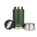 Термос Tribe Food Jar 0.7 л T-DE-0023 оливковий стильний цвет с ефективної изоляцией для горячих и холодних блюд