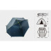 Двомісна палатка Naturehike Tagar NH17T180-J темно-блакитна вага 1.2 кг водостійкість 4000 мм для кемпінгу та трекінгу