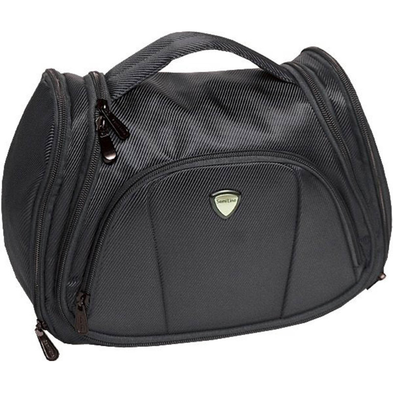 Косметичка Semi Line 6L Black 420D Polyester Twill водостойкое дно 10 отделений 27x20x12 см