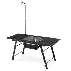Стіл для барбекю Naturehike CNK2350CF018 чорний складний з сіткою для грилю і сумкой для транспортування 87 х 40.5 х 40.5 см Стіл для барбекю Naturehike CNK2350CF018 чорний складний з сіткою для грилю і сумкой для транспортування 87 х 40.5 х 40.5 см