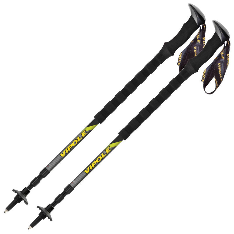 Трекінгові палки Vipole Carbontrek Long DLX S25 01 100% HM Carbon вага 173 г максимальна довжина 135 см
