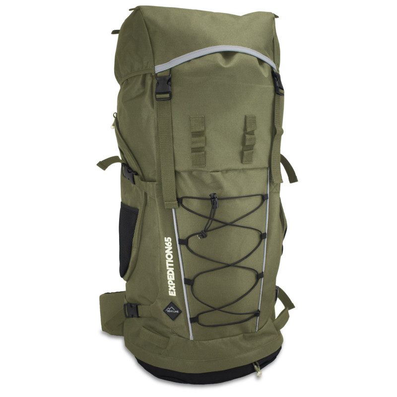Рюкзак туристичний Semi Line 65 Khaki A3041-3 анатомічний об'єм 65 л 600D Polyester PVC