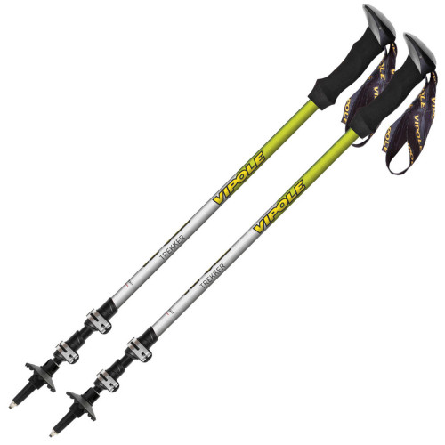 Трекінгові палки Vipole Trekker S25 10 вага 235 г довжина 135 см матеріал Alu 7075-T6-F56 ергономічна рукоятка