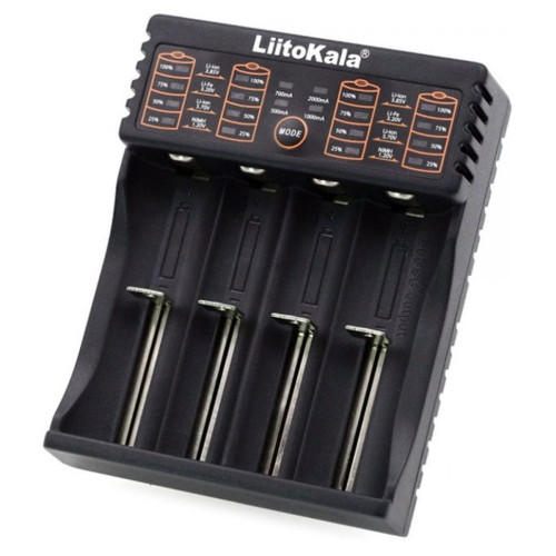 Зарядний пристрій Liitokala Lii-402 4 канали USB Powerbank Ni-Mh Li-ion LiFePO4 5V 2A компактний
