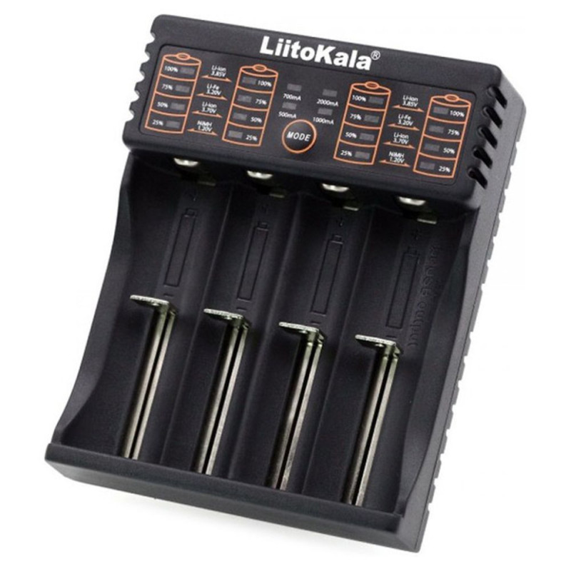 Зарядний пристрій Liitokala Lii-402 4 канали USB Powerbank Ni-Mh Li-ion LiFePO4 5V 2A компактний