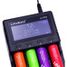 Зарядний пристрій Liitokala Lii-PD4 4 канали Ni-Mh/Li-ion/LiFePO4 220V/12V LCD 175 г 133х100х35 мм