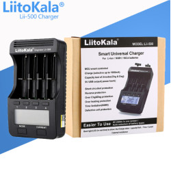 Зарядний пристрій Liitokala Lii-500 EU 4 канали LCD-дисплей для Li-ion NiMH NiCd акумуляторів 300-1000 мА Зарядний пристрій Liitokala Lii-500 EU 4 канали LCD-дисплей для Li-ion NiMH NiCd акумуляторів 300-1000 мА