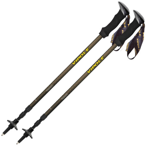 Трекінгові палки Vipole Trango S25 15 алюмінієві 3 секції TwistLock вага 220 г ергономічна рукоятка RoundHead