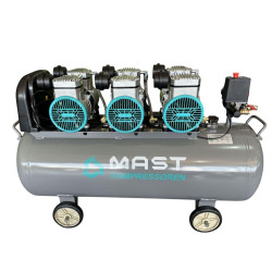 Безмасляний поршневий компрессор Mast MOF1680/3x1500-120L продуктивність 762 л/хв рівень шуму 68 дБ Безмасляний поршневий компрессор Mast MOF1680/3x1500-120L продуктивність 762 л/хв рівень шуму 68 дБ