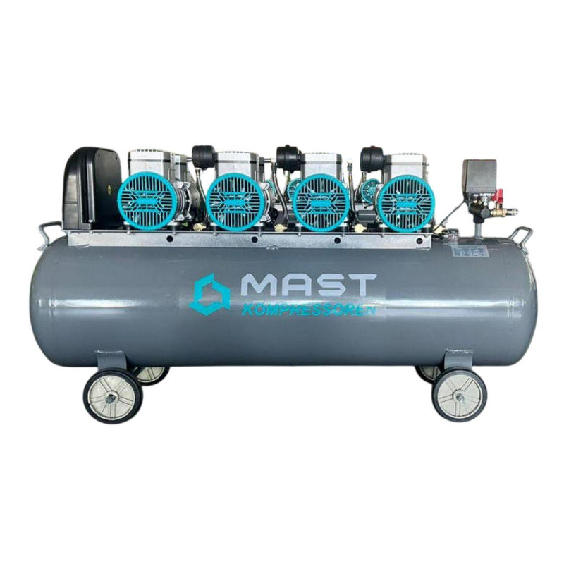 Безмасляний поршневой компресор Mast MOF1680/4x1500-160L потужність 6000 Вт производительность 1016 л/мин