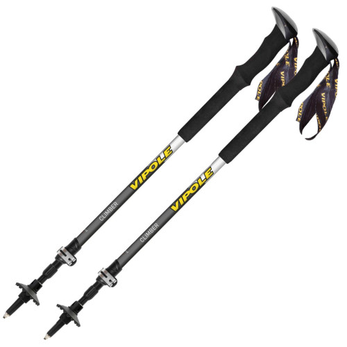 Трекінгові палиці Vipole Climber Long AS DLX (S25 18) антивібраційні алюмінієві 3 секції 135 см