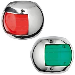 Бортовий вогонь Osculat Compact 12 LED лівій/правий 12 В нержавіюча сталь світло зелений потужність 0.8 Вт