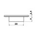 Светильник LED Osculati жовтий врезной 12 В 0.6 Вт IP55 нержавеющая сталь для уютного освещения