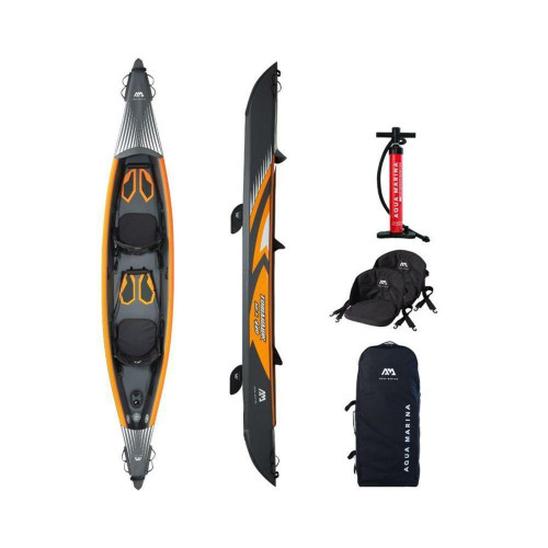 Надувний каяк Aqua Marina TOMAHAWK AIR-K 44 довжина 439 см ширина 79 см максимальне навантаження 210 кг