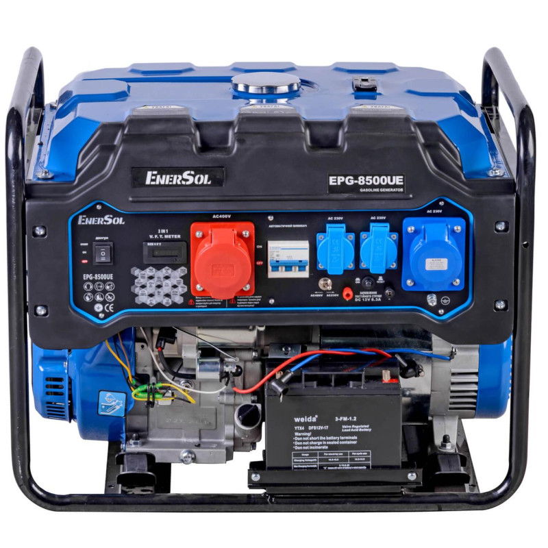Генератор бензиновий EnerSol EPG-8500UE 8.5 кВт електростартер 26 л топливного бака