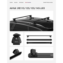 Кросбари ROAHTRIP Heavy Duty 135 см Raised Side Rails 150 кг динамічне навантаження 300 кг авіаційний алюміній Кросбари ROAHTRIP Heavy Duty 135 см Raised Side Rails 150 кг динамічне навантаження 300 кг авіаційний алюміній