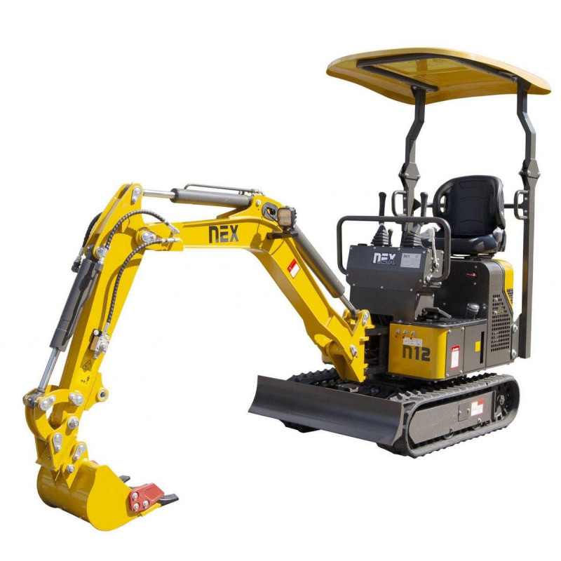Мініекскаватор NEX N12 Basic дизельний YANMAR 10.3 кВт глибина копання 2 м ширина ковша 40 см