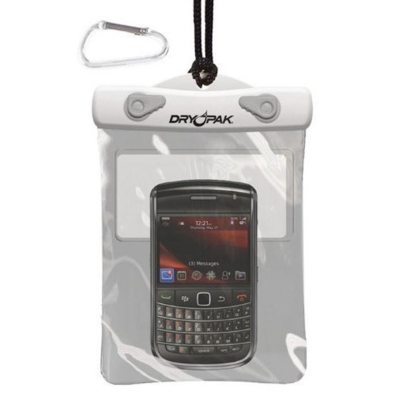 Водонепроникний чохол Kwik Tek Dry Pak DP-56W 12х15 см сірий з шийним ремінцем та карабіном для телефону