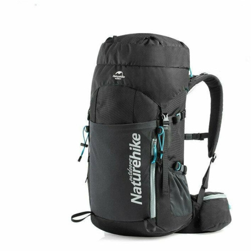 Рюкзак Naturehike NH18Y045-Q 45 л чорний ергономічний нейлоновий зносостійкий для туристичної діяльності