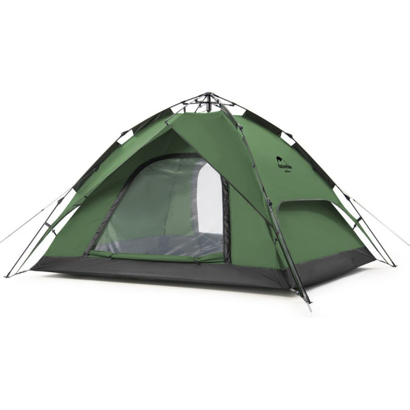 Чотиримісна палатка Naturehike NH21ZP008 темно-зелена вага 4.02 кг розміри 205x225x130 см саморазлажувана
