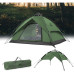 Чотиримісна палатка Naturehike NH21ZP008 темно-зелена вага 4.02 кг розміри 205x225x130 см саморазлажувана