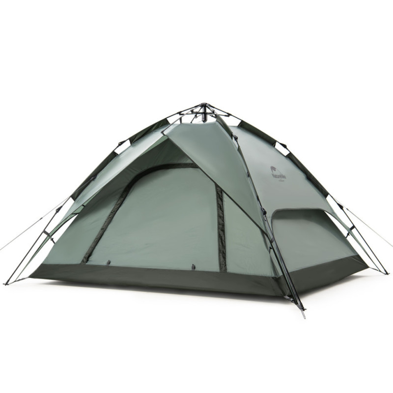 Тримісна палатка Naturehike NH21ZP008 оливково-зелена вага 3.6 кг розміри 210 x 180 x 130 см намети універсальні