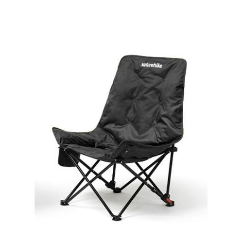 Складний стілець Naturehike CNK2450JJ020 чорний макс. навантаження 120 кг вага 3 кг розміри 51 х 62.5 х 90 см
