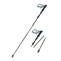 Трекінгова палка Naturehike CNK2450DS013 чорна 115-135 см 5 секцій вага 221 г карбон алюміній EVA Трекінгова палка Naturehike CNK2450DS013 чорна 115-135 см 5 секцій вага 221 г карбон алюміній EVA