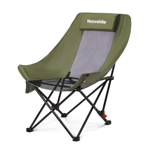 Складний стілець Naturehike Sea Star 002 вуглецева сталь оливковий вага 2.75 кг розміри 71 х 66.5 х 90 см