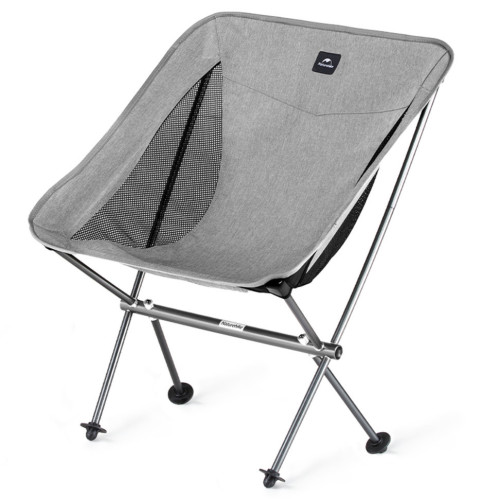 Складний стілець Naturehike Stellaluna L04 алюміній сірої кольору вага 1.1 кг максимальне навантаження 150 кг