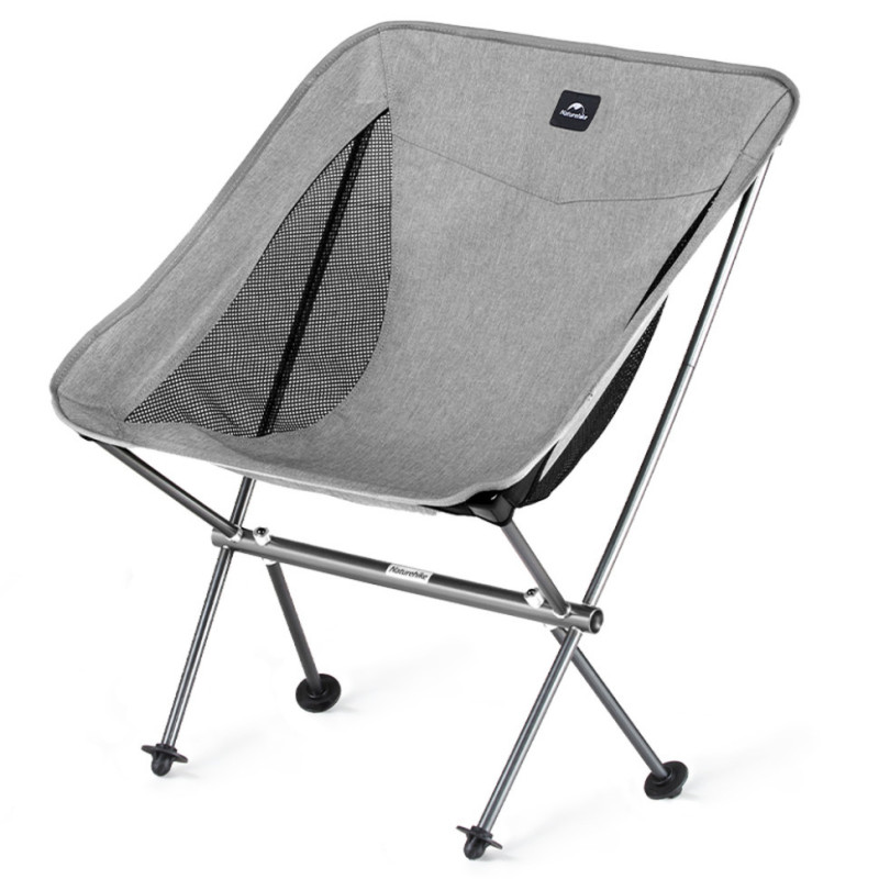 Складний стілець Naturehike Stellaluna L04 алюміній сірої кольору вага 1.1 кг максимальне навантаження 150 кг