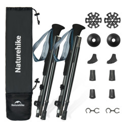 Трекінгові палиці Naturehike Gale Pro CNK2450DS013 115-135 см 2 шт чорний вага 221 г ергономічна ручка Трекінгові палиці Naturehike Gale Pro CNK2450DS013 115-135 см 2 шт чорний вага 221 г ергономічна ручка
