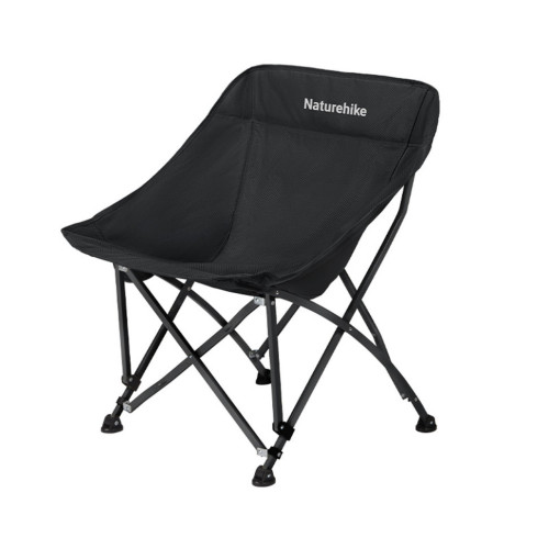 Складний стілець Naturehike Stellaluna T04 чорний вуглецева сталь вага 2.55 кг розмір 64 х 64 х 73 см