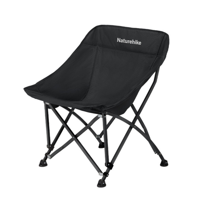 Складний стілець Naturehike Stellaluna T04 чорний вуглецева сталь вага 2.55 кг розмір 64 х 64 х 73 см