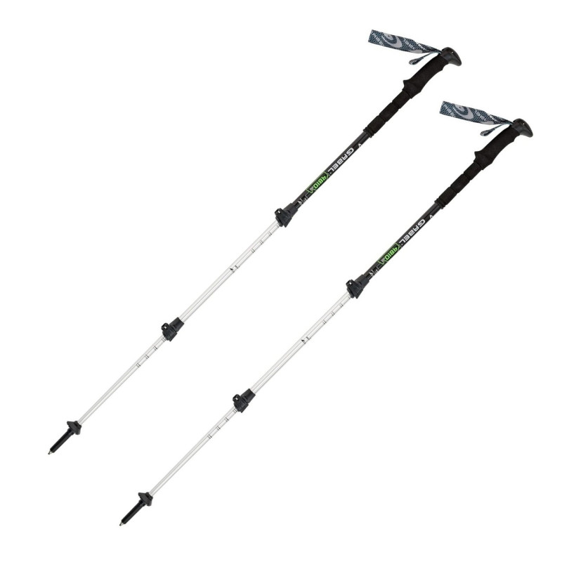 Трекінгові палки Gabel Mont Blanc Tour Light Black алюмінієві 3 секції 272 г максимальна довжина 144 см