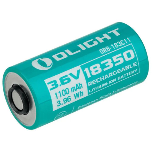 Акумулятор Olight ORB-183C11 1100 mAh Li-Ion 18350 для ліхтариків Seeker 4 Mini Baton Turbo Warrior Nano